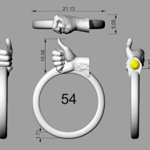 Approved By me ring size 54
