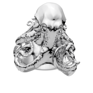 Wrapped in the arms of the ocean. Octopus/Squid Ring, I love sea food.